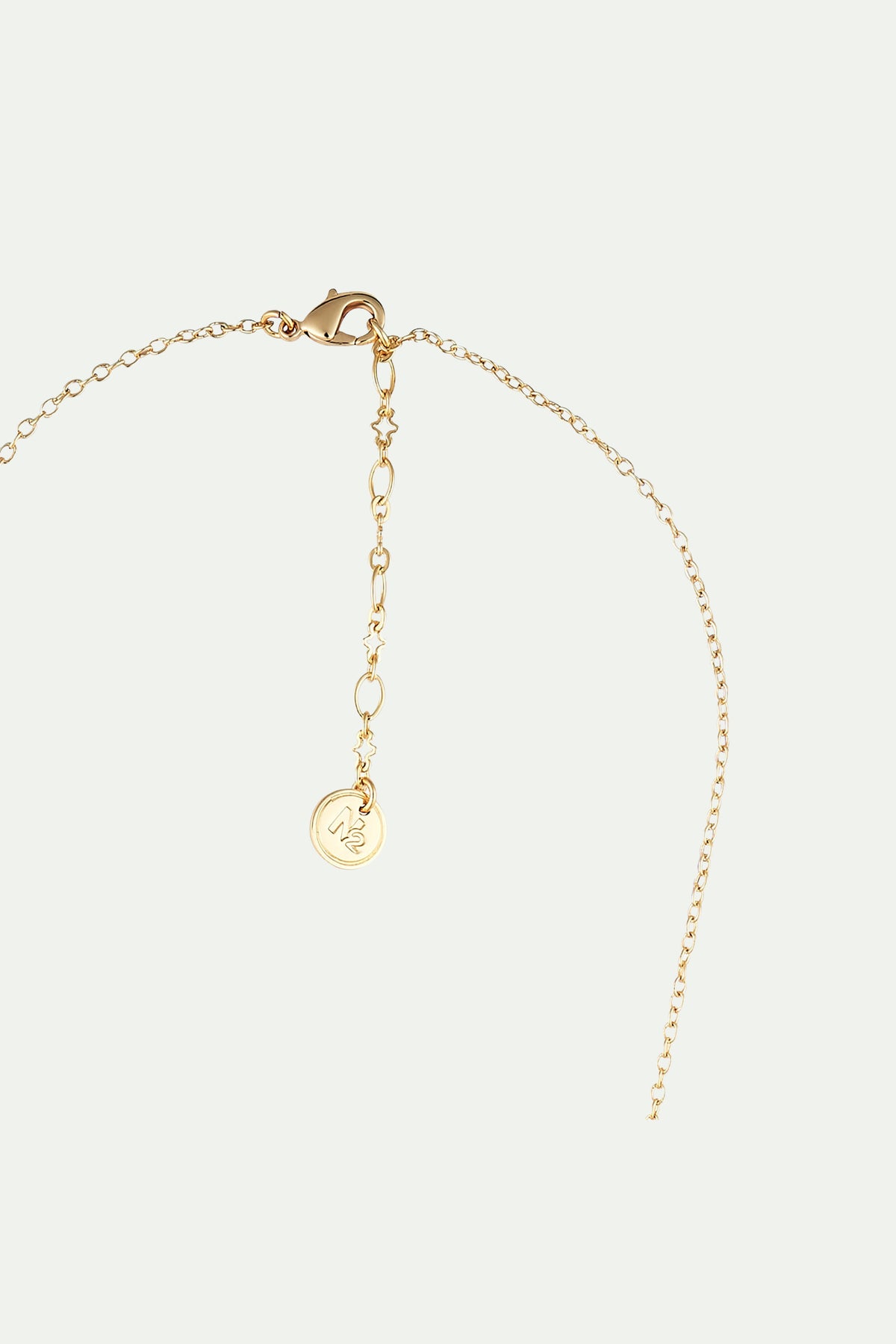 Collier sautoir souris, bobine de fil, ciseau, oiseau, perles