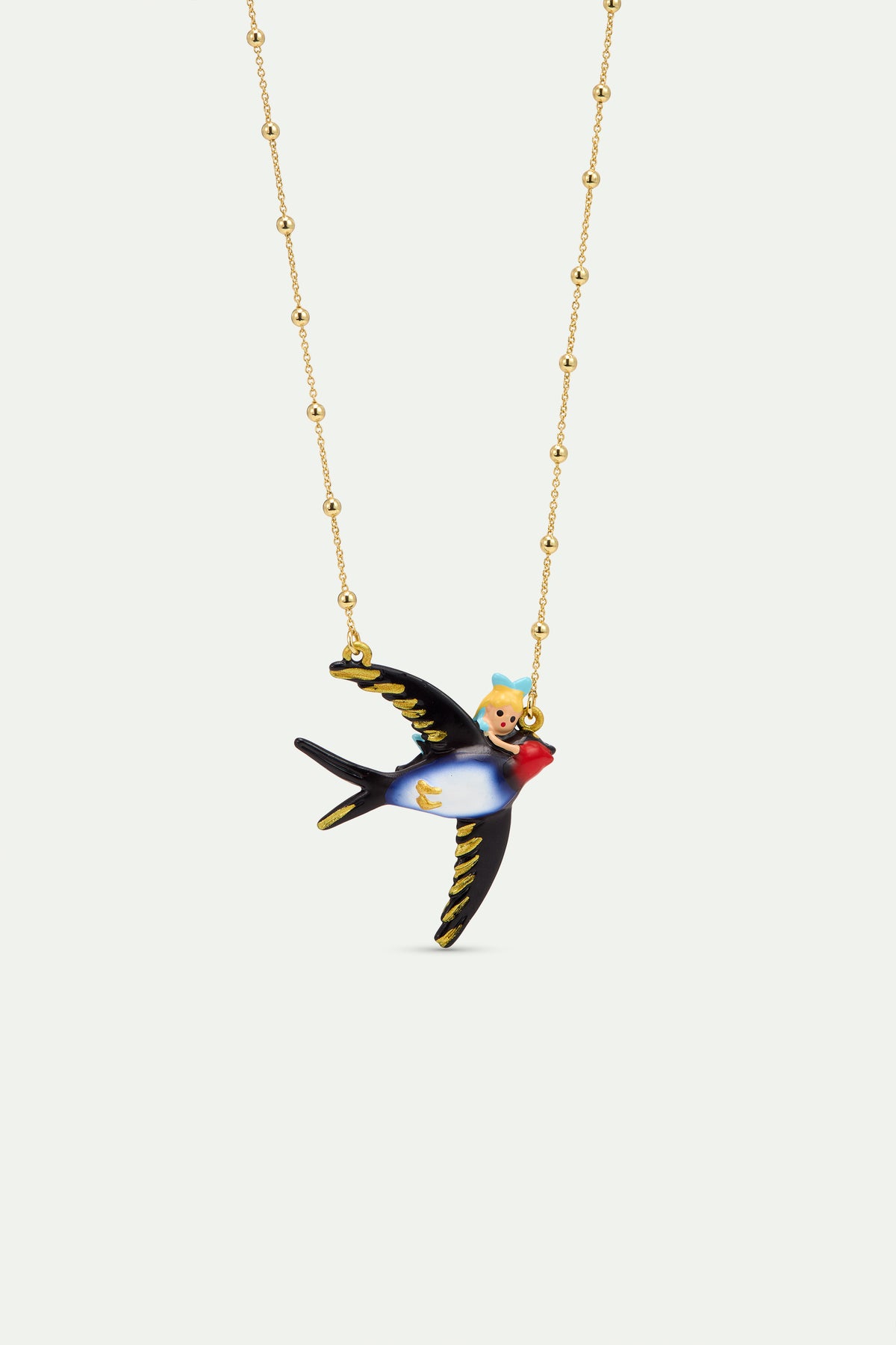 Collier Alice et hirondelle