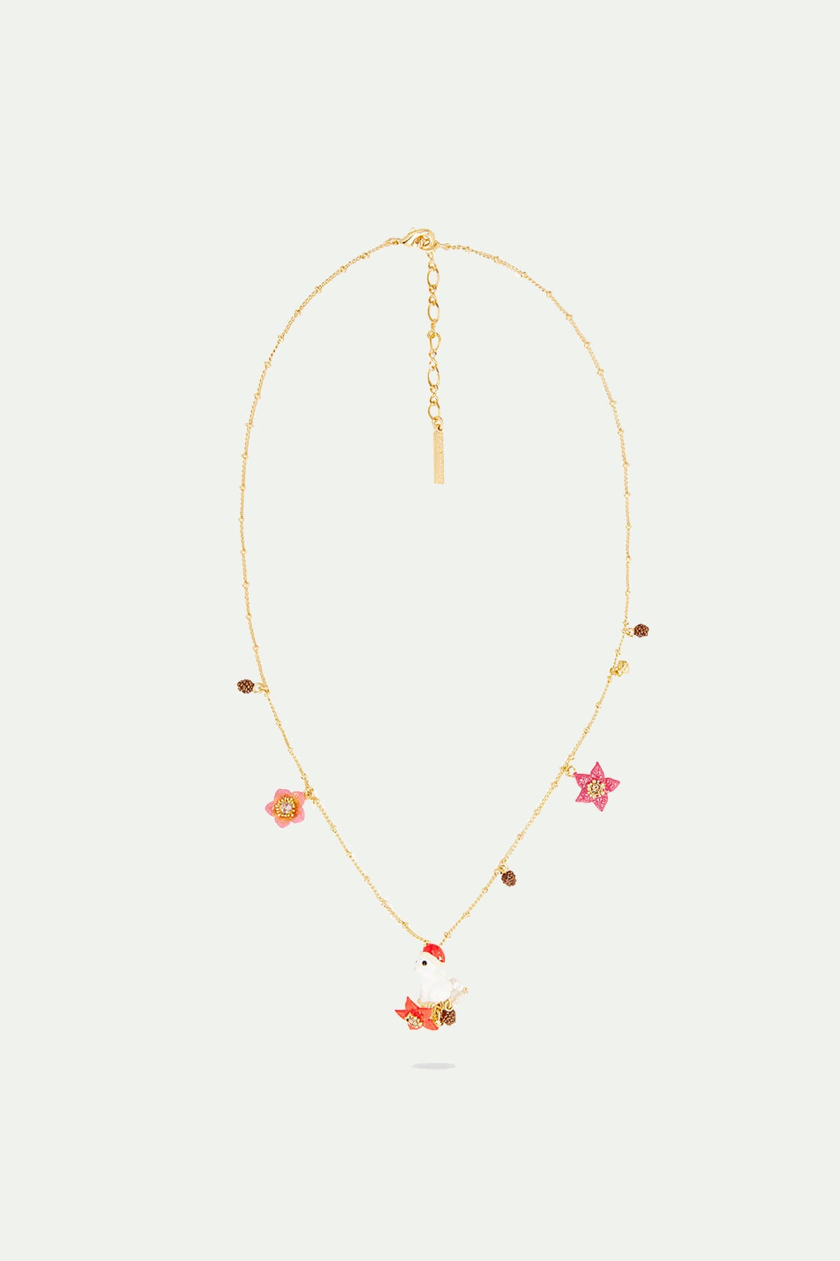 Collier Pendentif Lapin, Étoiles de Noël et Pomme de Pin