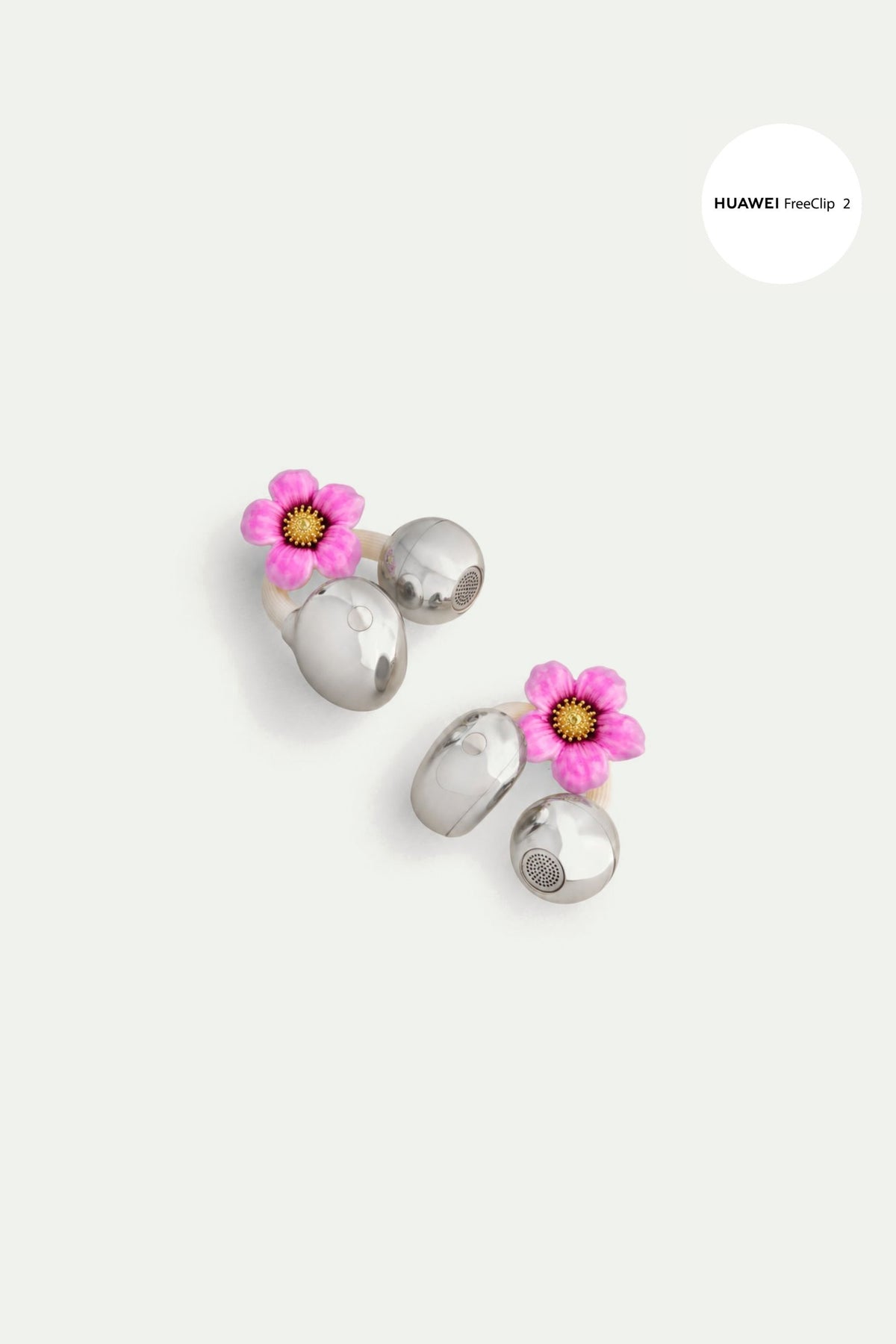 Bijoux Anémone Violette pour écouteurs HUAWEI FreeClip 2