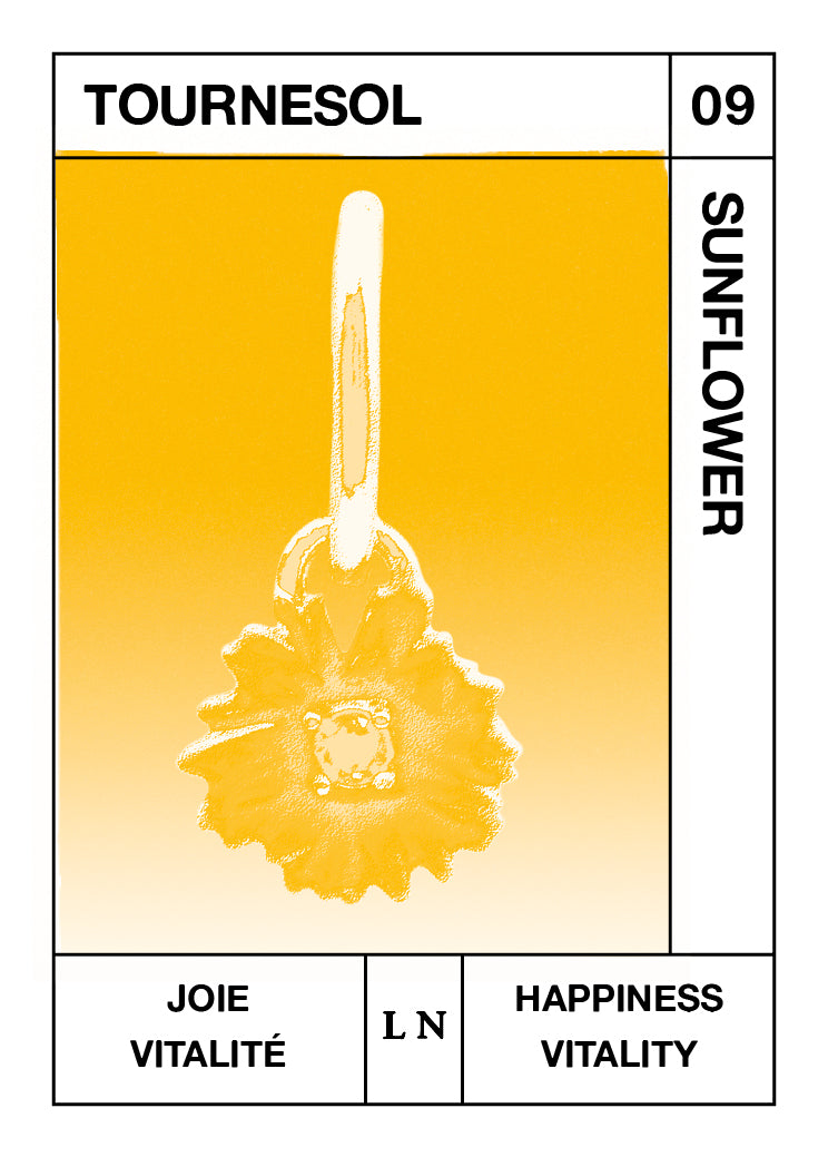 Pendentif Tournesol, Joie et Vitalité - Septembre