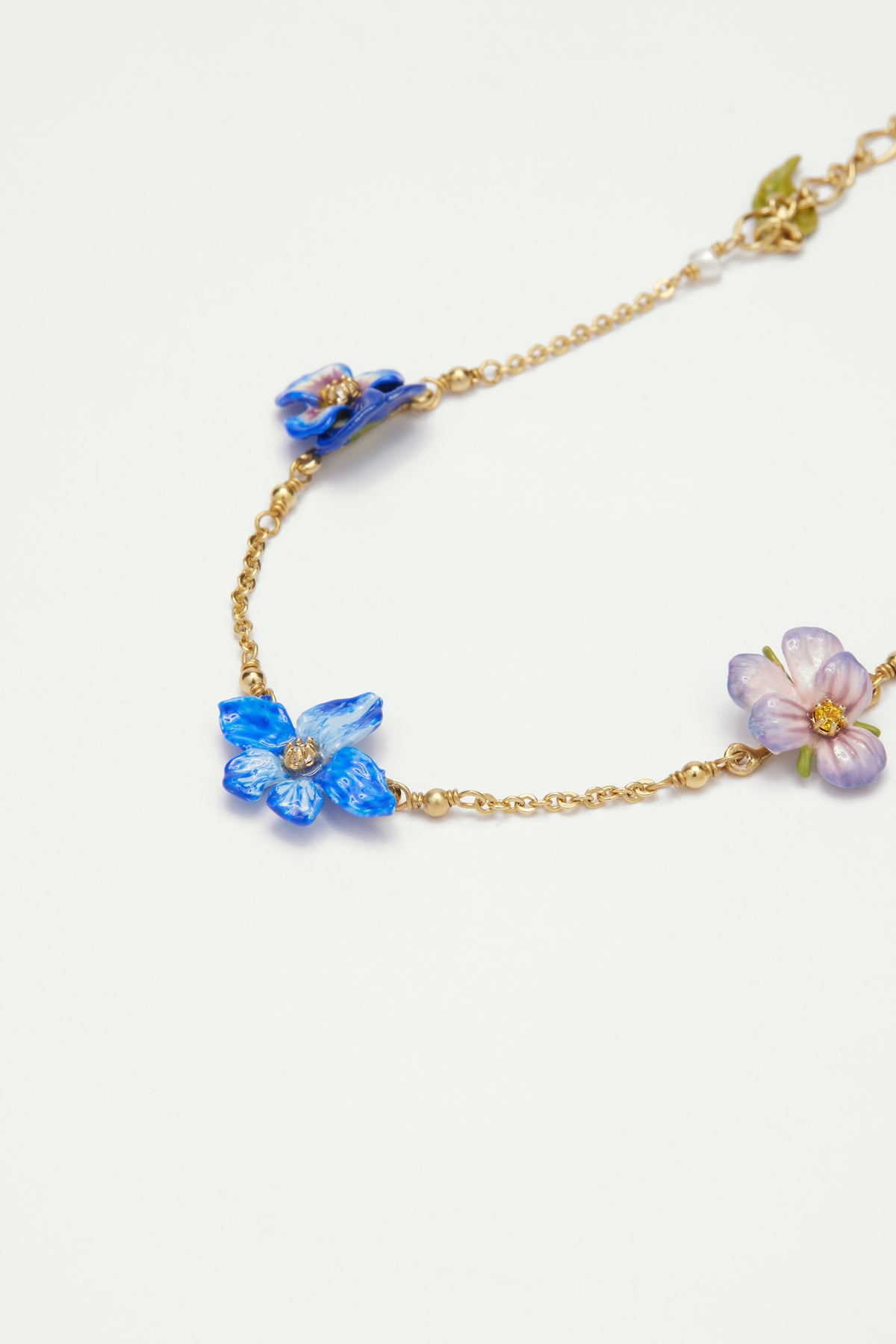 Bracelet fin violette et pensée