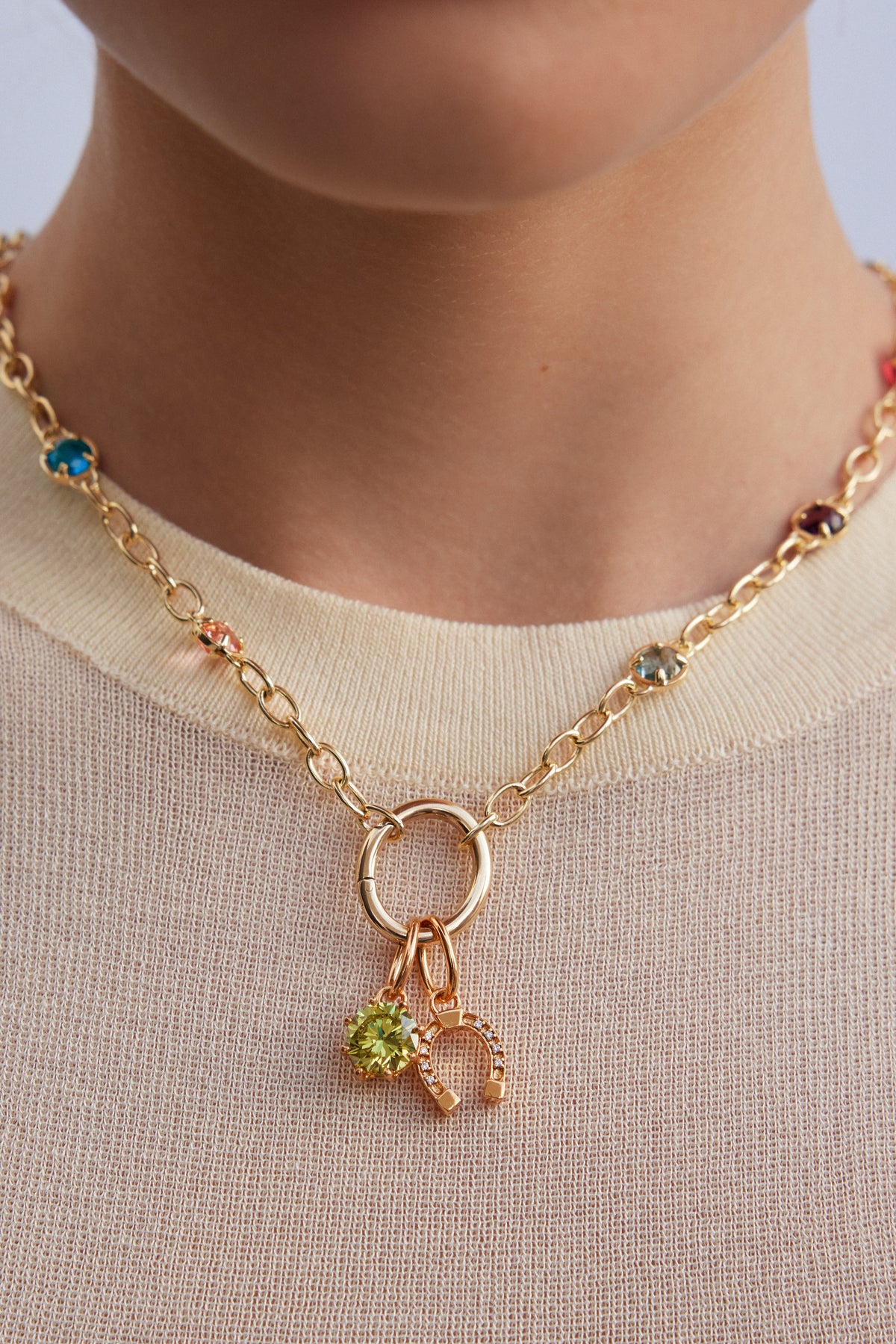 Pendentif pierre Vert Chance, Prospérité et Réussite - Septembre
