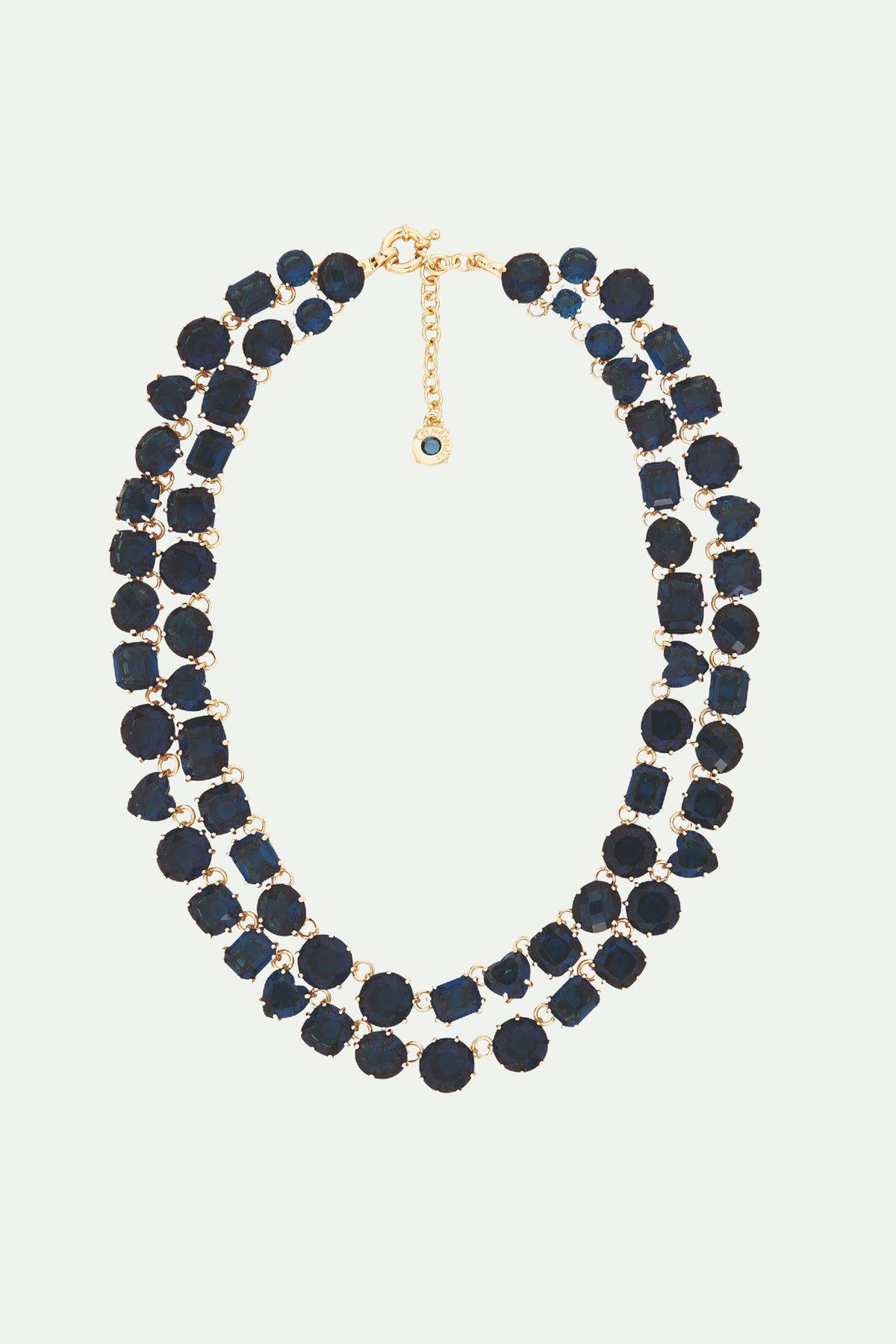 Collier luxe deux rangs La Diamantine Bleu Océan