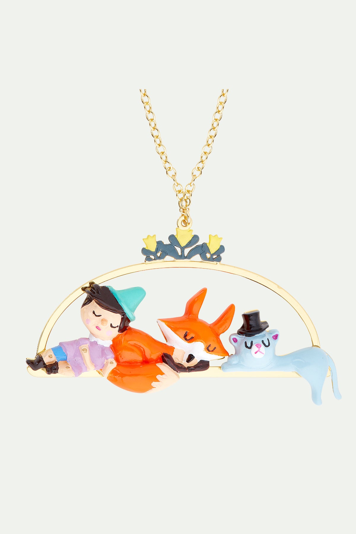 Collier Pinocchio et ses amis endormis