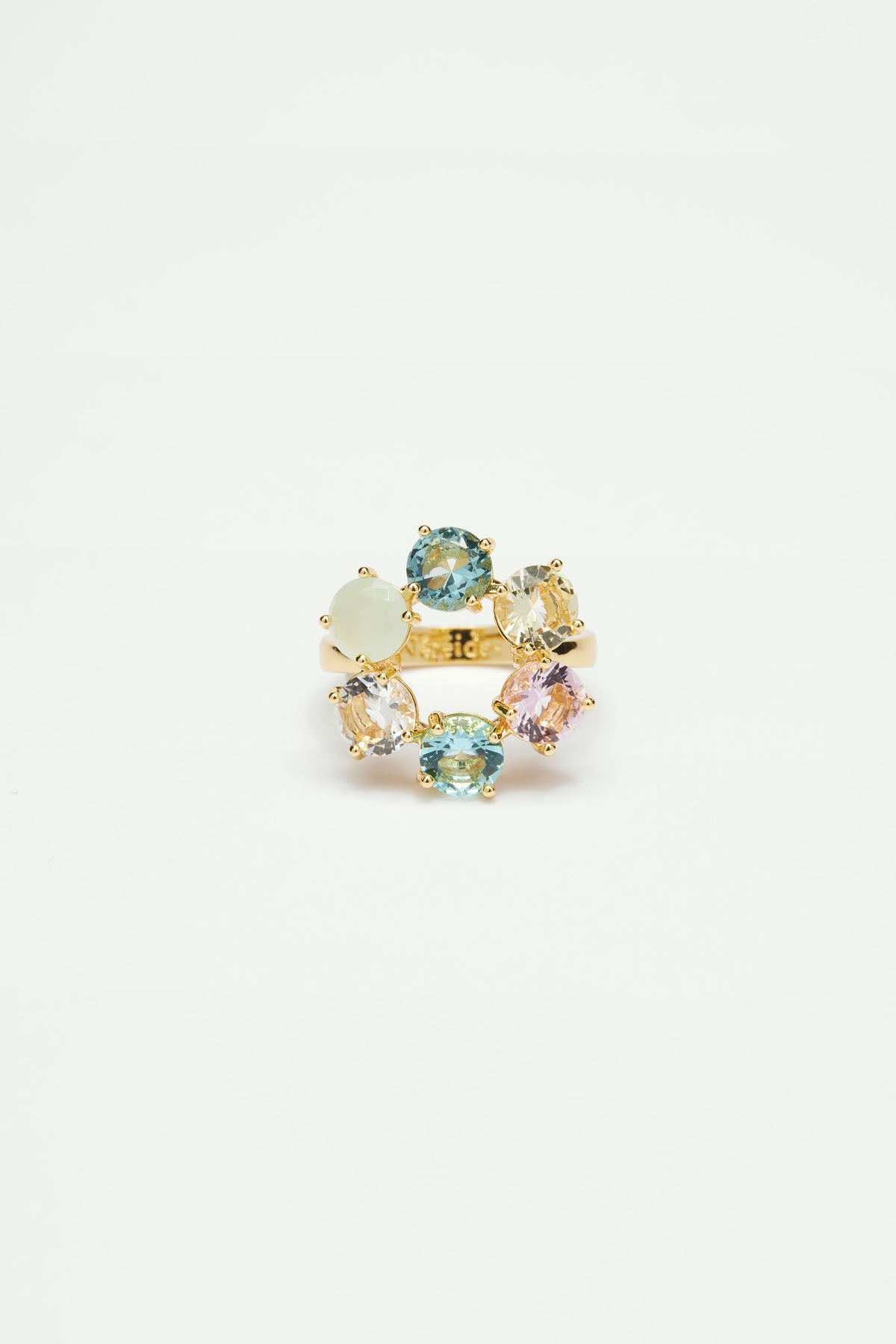 Bague fine 6 pierres la diamantine acqua azzura