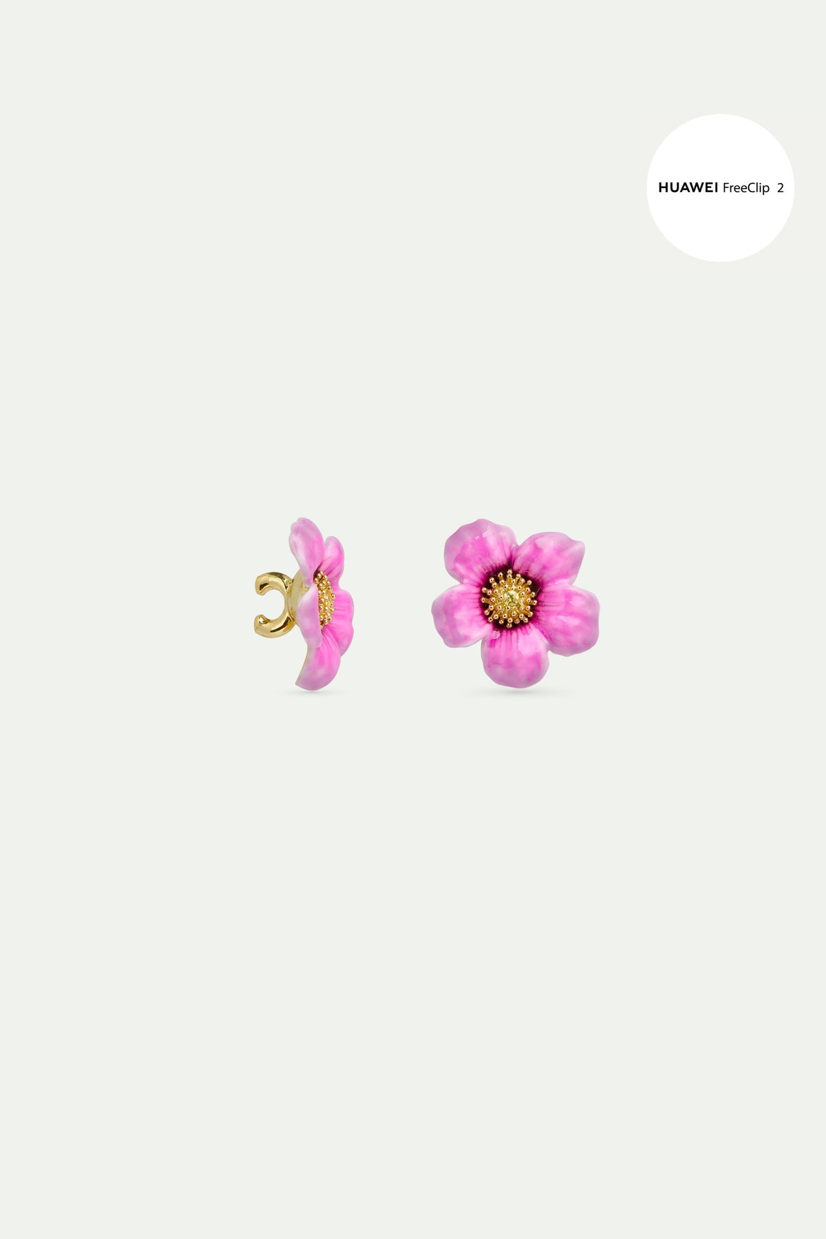 Bijoux Anémone Violette pour écouteurs HUAWEI FreeClip 2