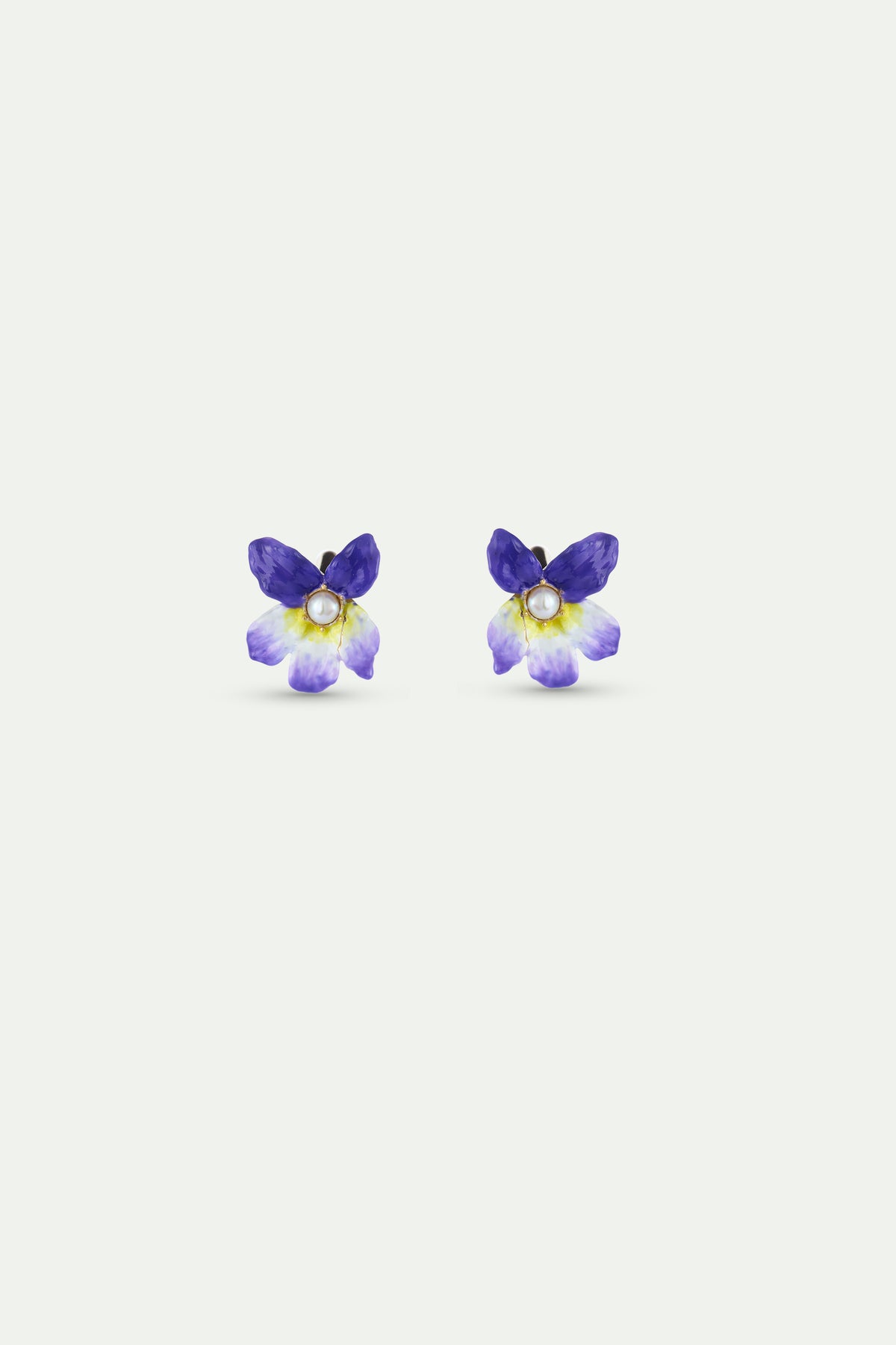Boutons de manchette violette et perle de culture
