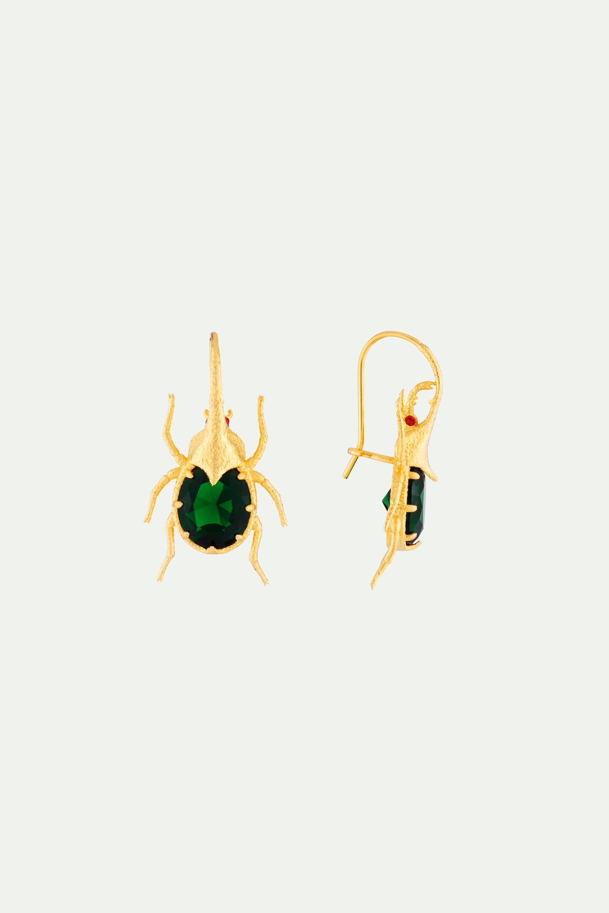 Boucles d'oreilles hook scarabée