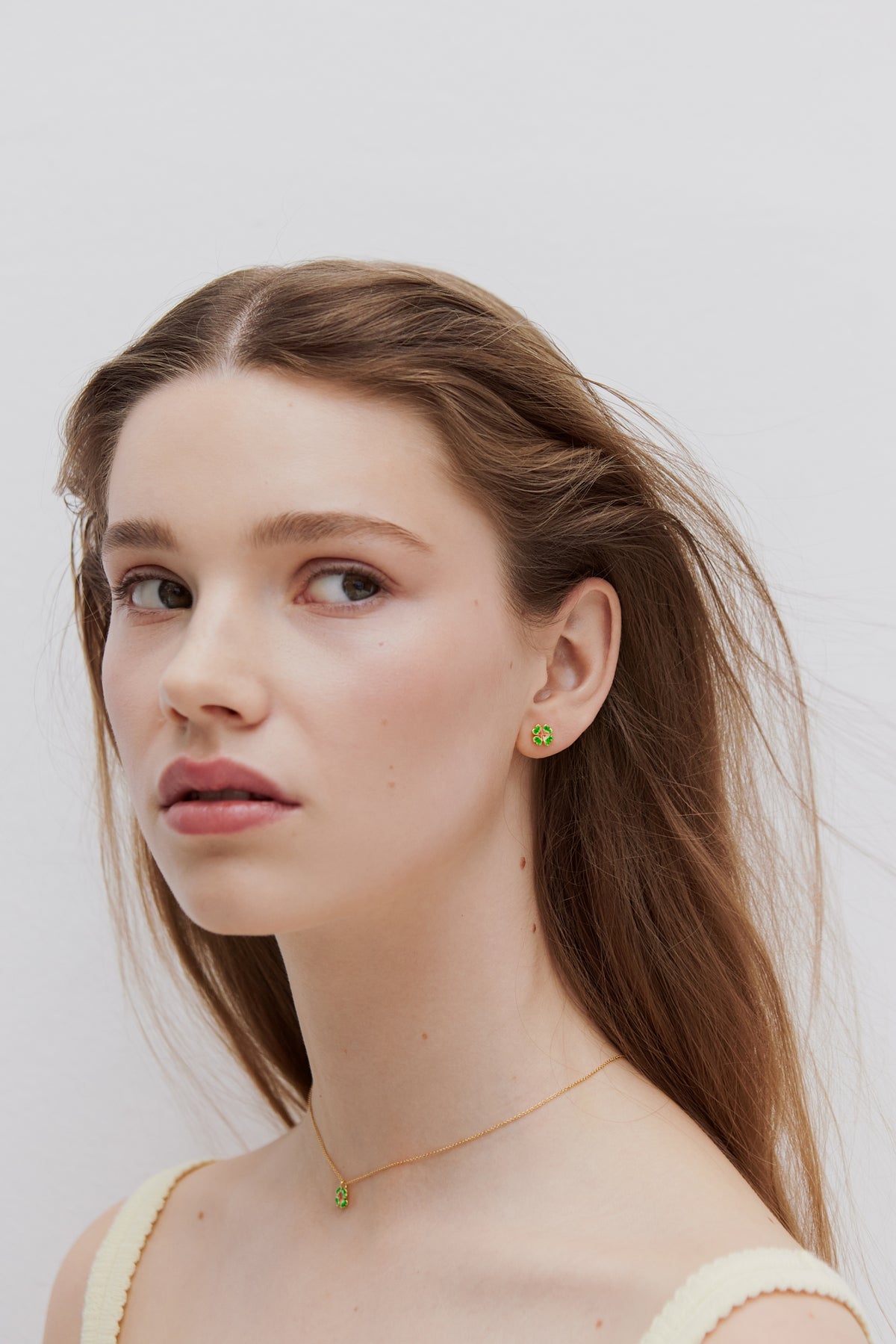 Boucles d'oreilles petit trèfle à quatre feuilles
