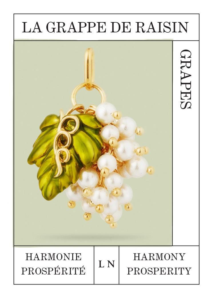 Pendentif Raisin, Harmonie et Prospérité