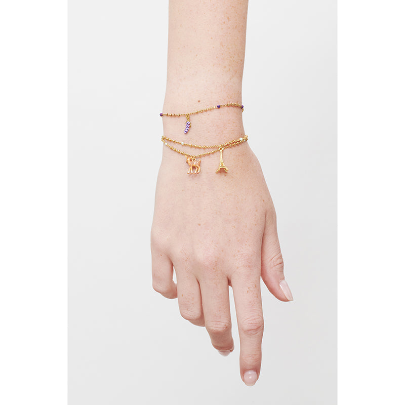 Bracelet pendentif tour eiffel