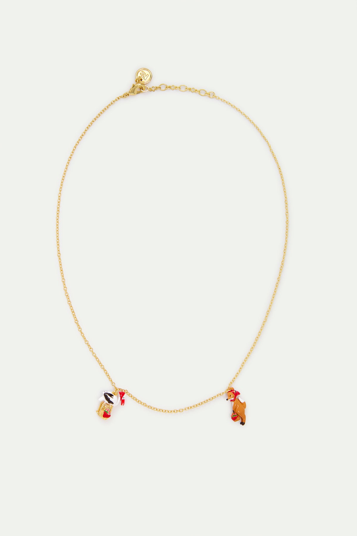 'The Fox and the Stork' fine necklace