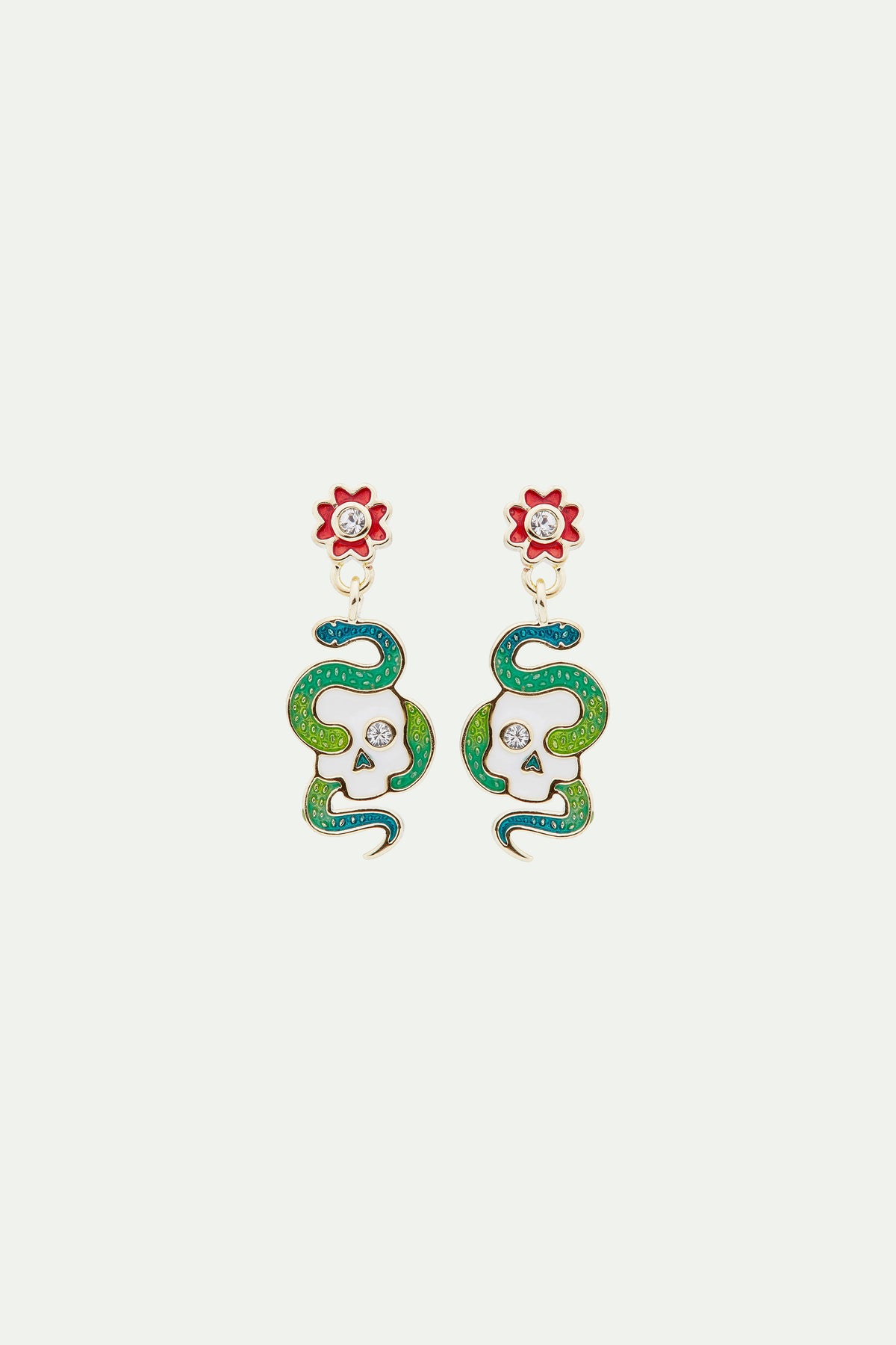 Boucles d'oreilles tiges Memento Mori