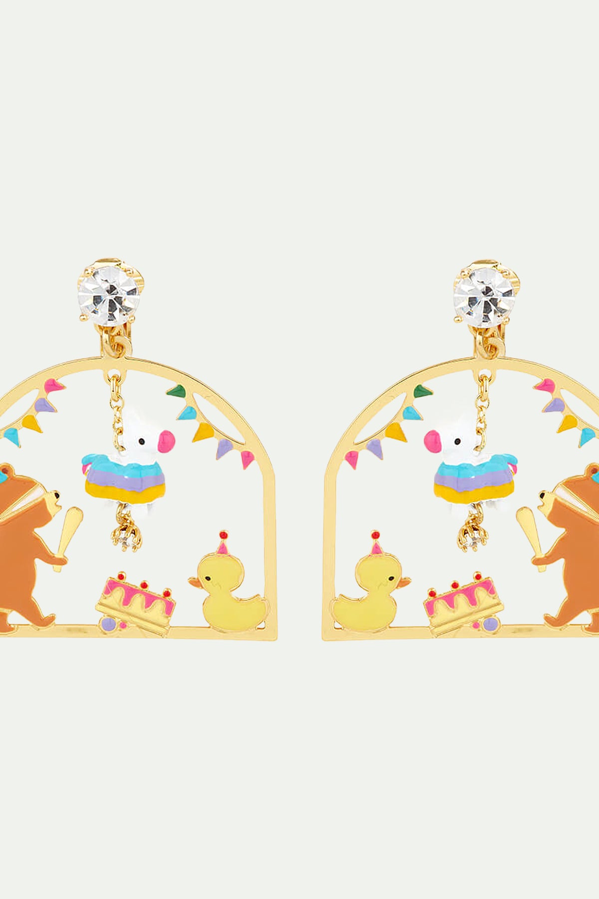 Piñata party post earrings