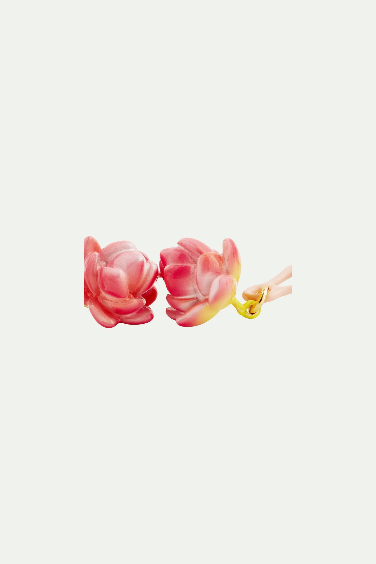 Boucles d'Oreilles Tiges Ballerine Fleur de Lotus