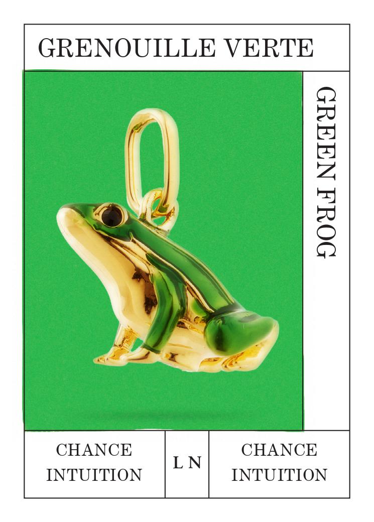 Pendentif Grenouille, Chance et Intuition