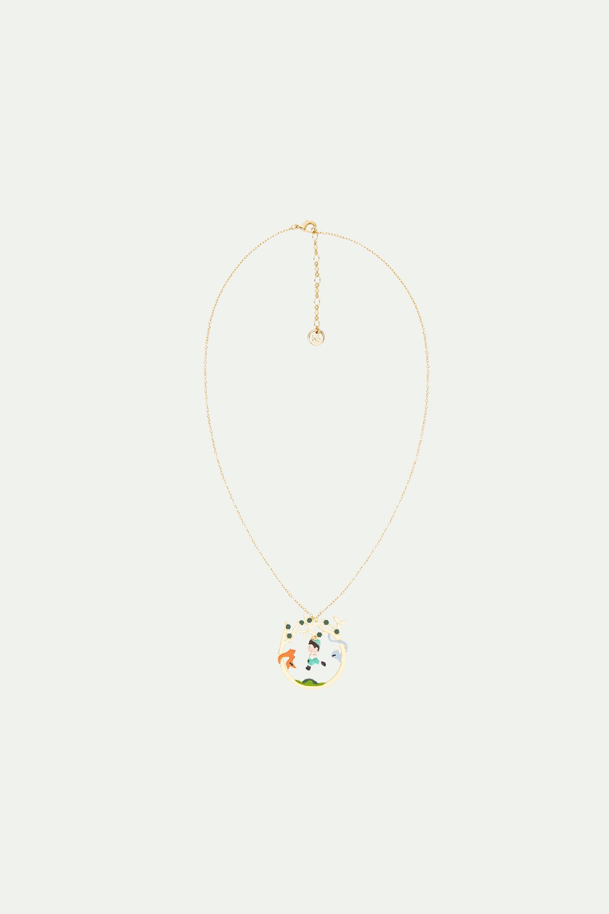 Collier Pinocchio et ses amis en forêt