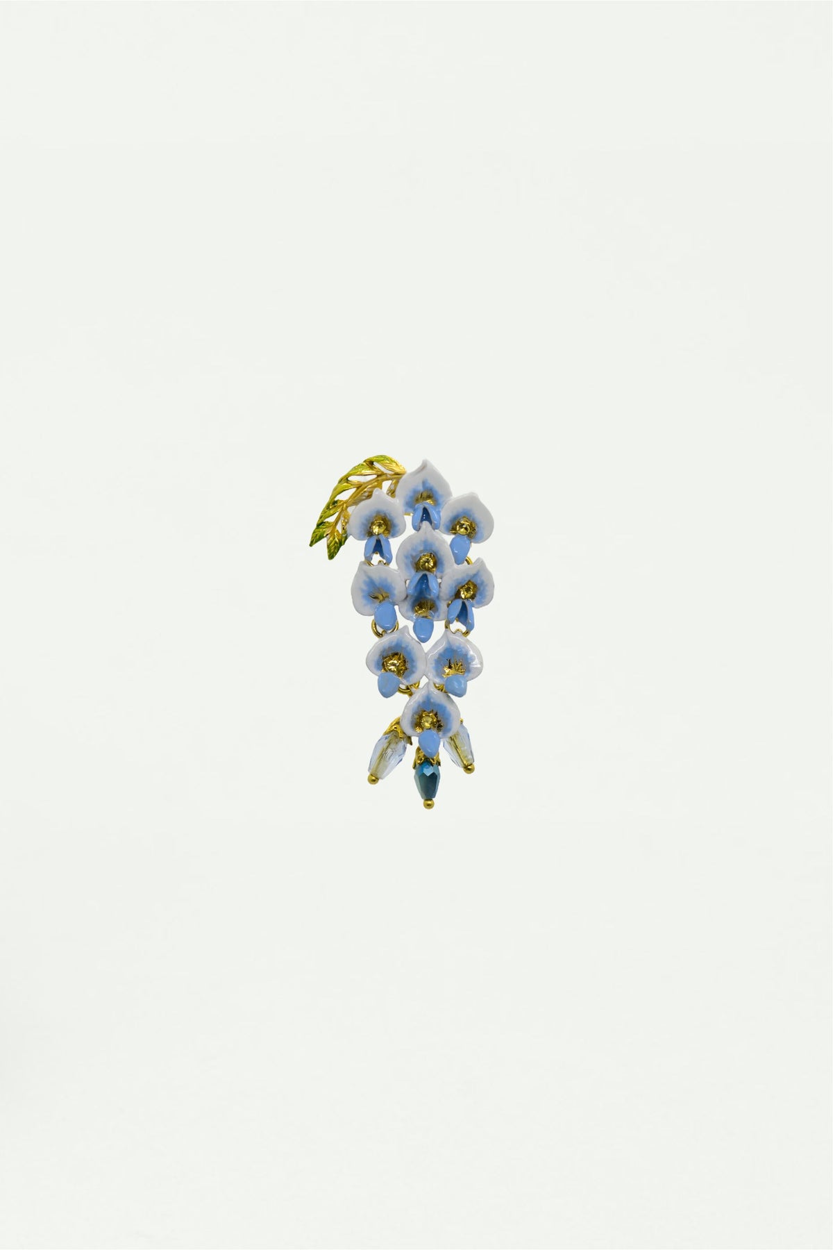 Broche fleurs de glycine