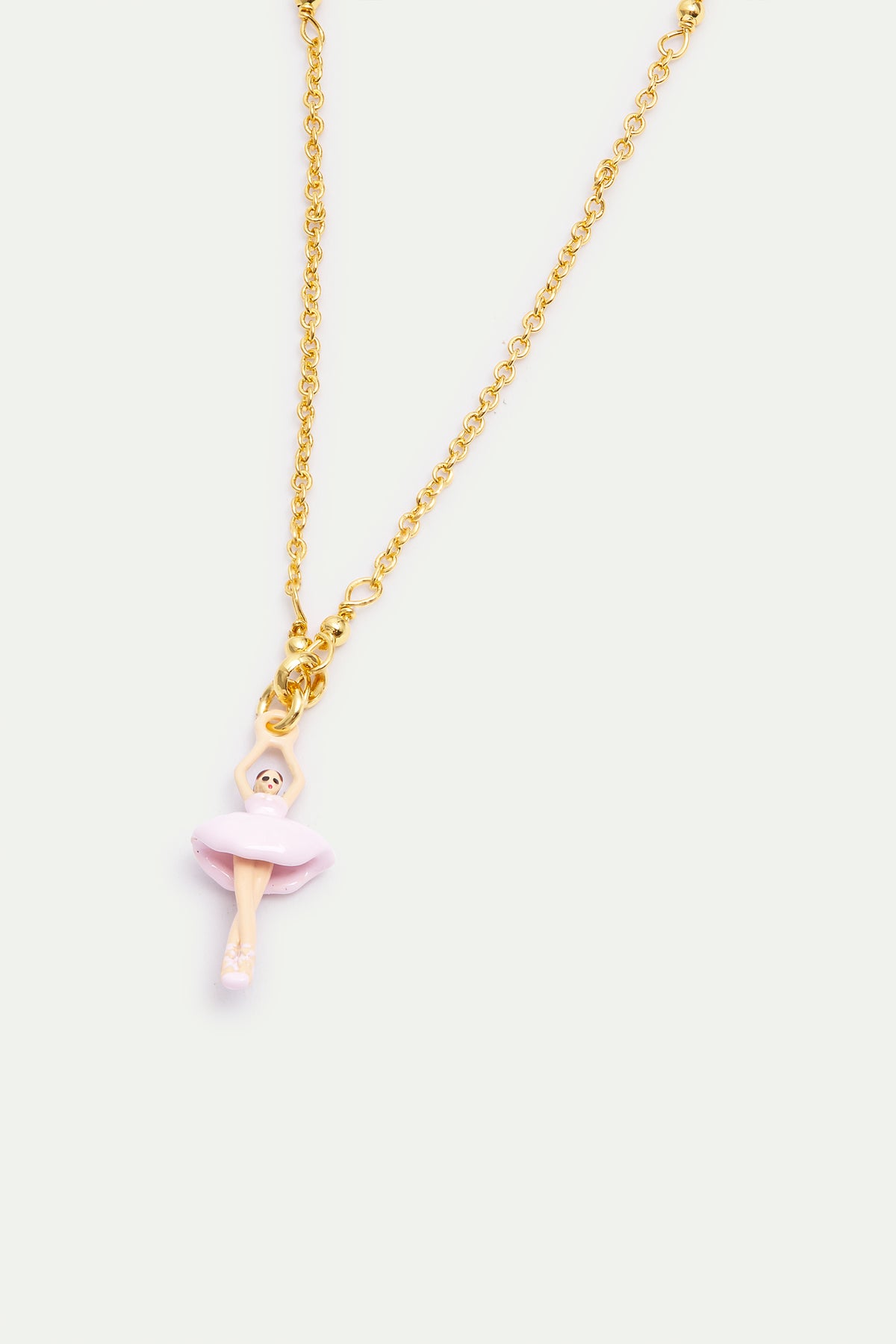 Bracelet Ballerine rose clair et cristal