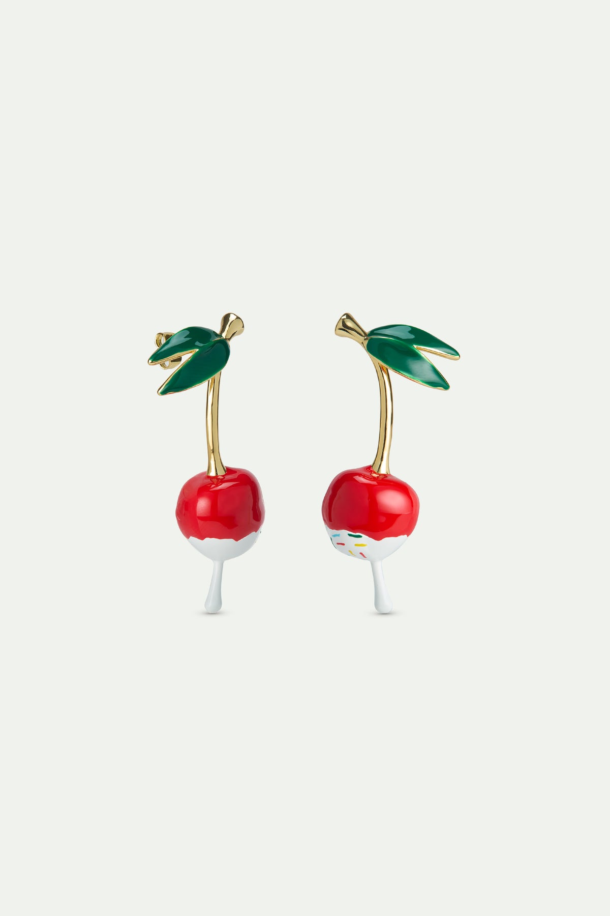 Boucles d'oreilles cerise chantilly