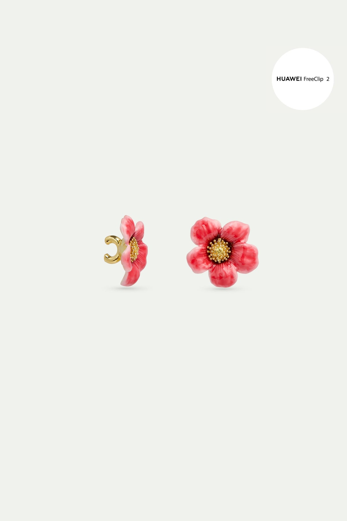 Bijoux Anémone Rouge pour écouteurs HUAWEI FreeClip 2