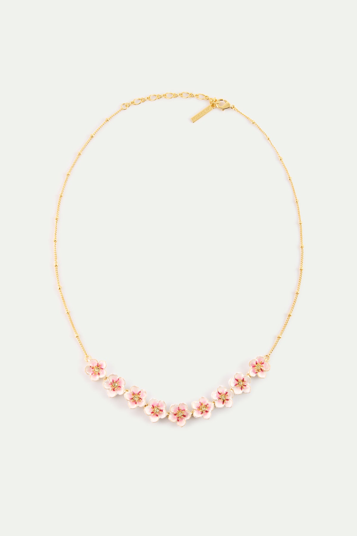 Mini cherry blossom statement necklace