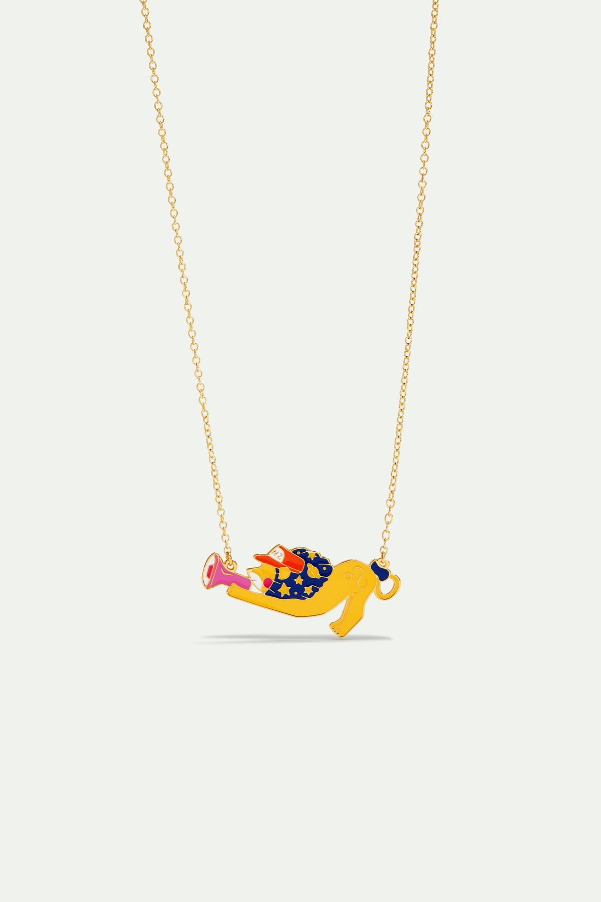 Collier pendentif signe astrologique du lion