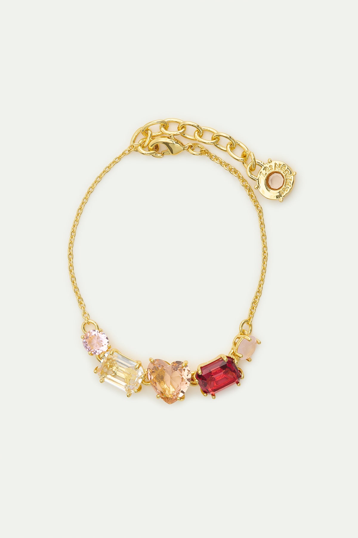 Bracelet fin cinq pierres La Diamantine Rosa Centifiola