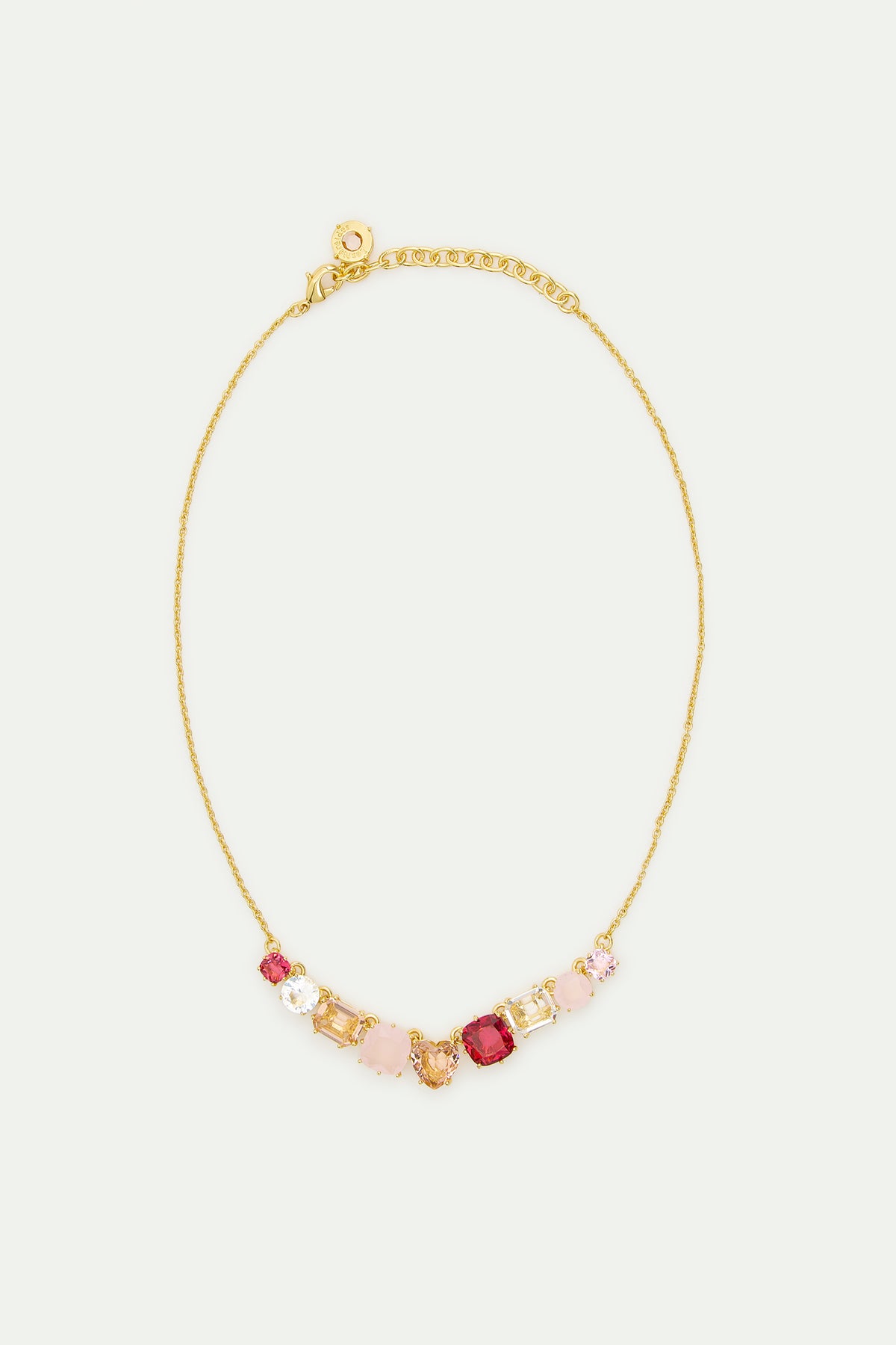 Collier fin 9 pierres La Diamantine Rosa Centifiola