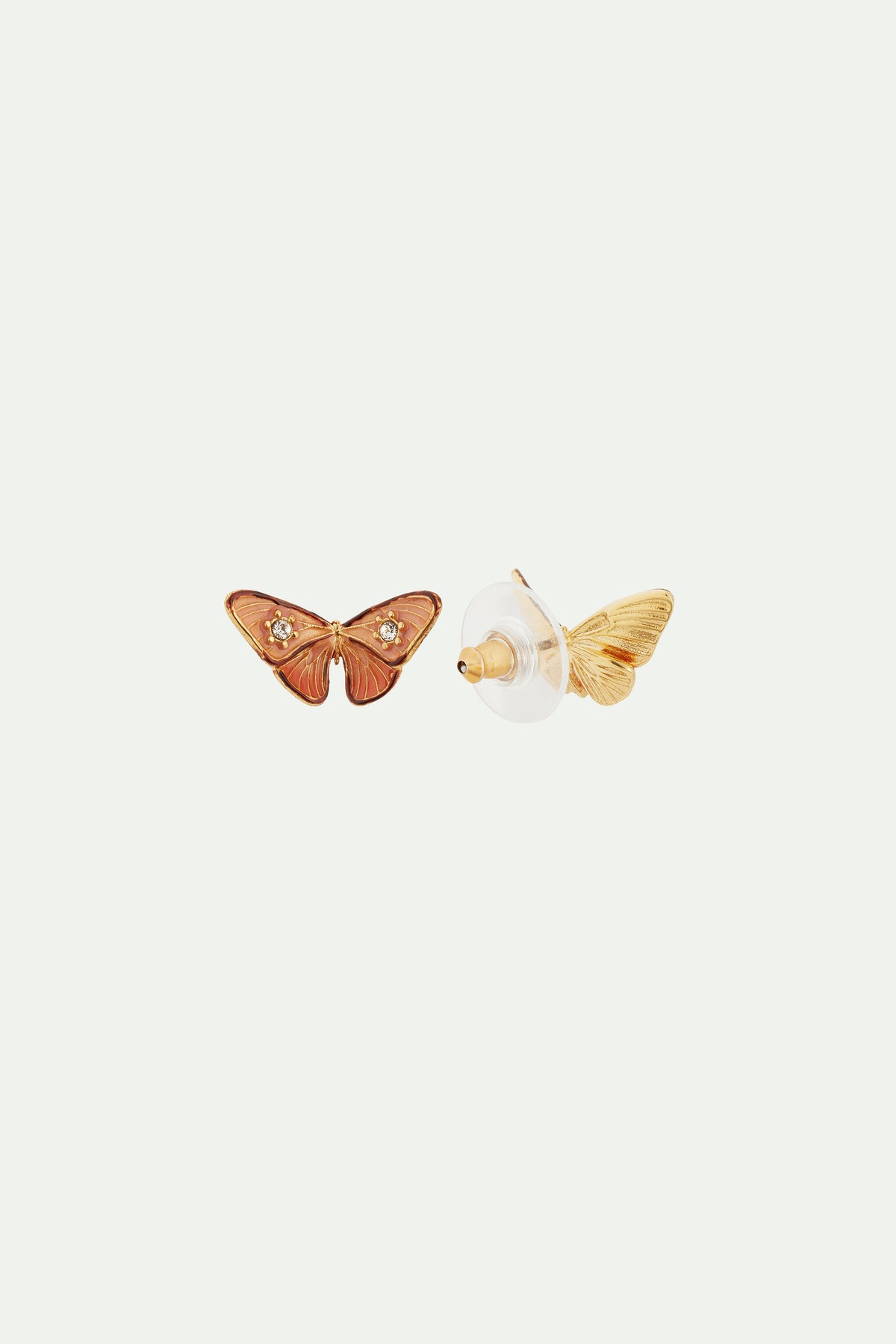 Boucles d'oreilles papillon et pierres