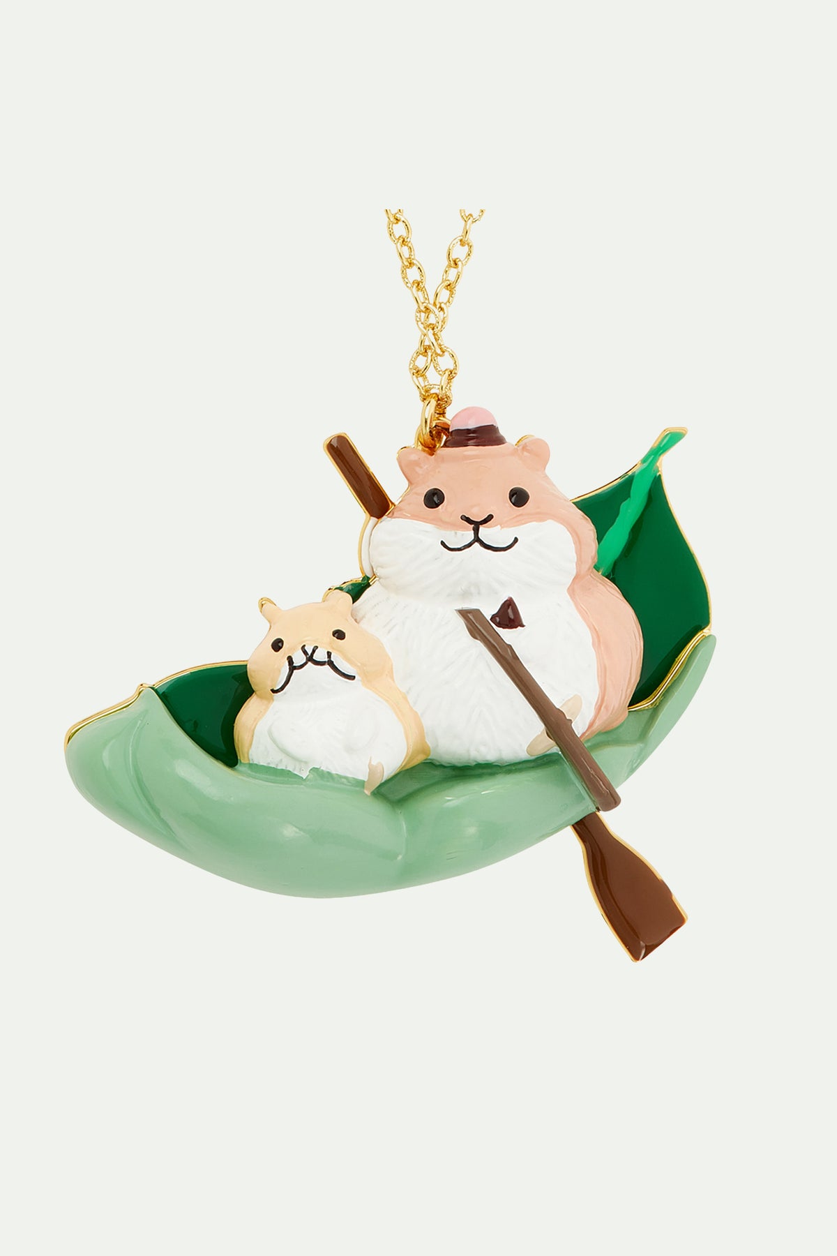 Collier pendentif hamsters explorateurs