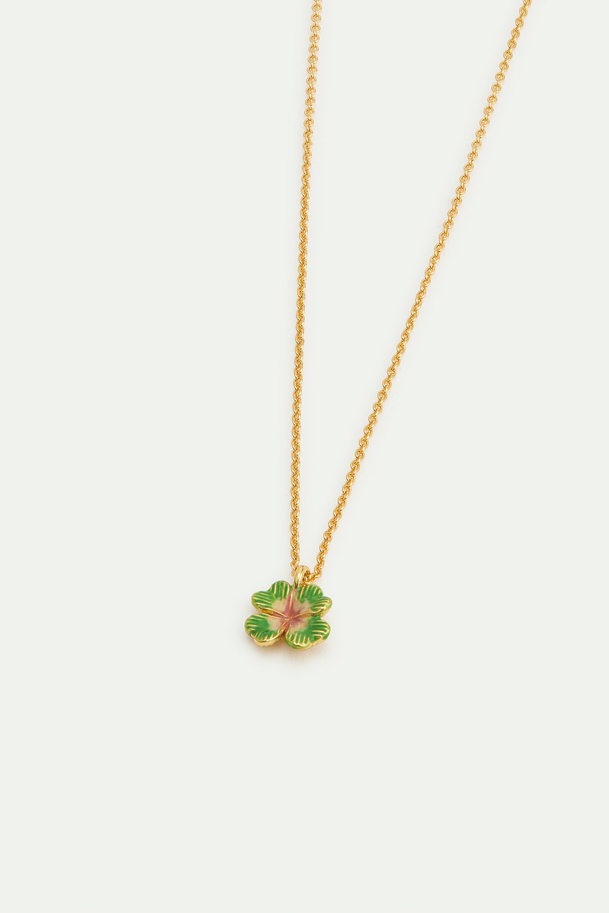 Collier pendentif petit trèfle à quatre feuilles