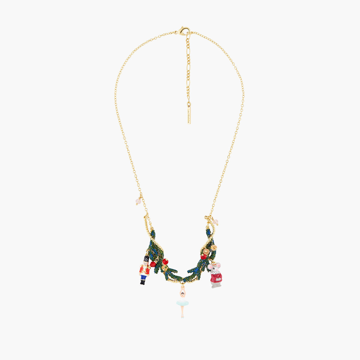 Collier plastron casse-noisette, ballerine et roi des souris