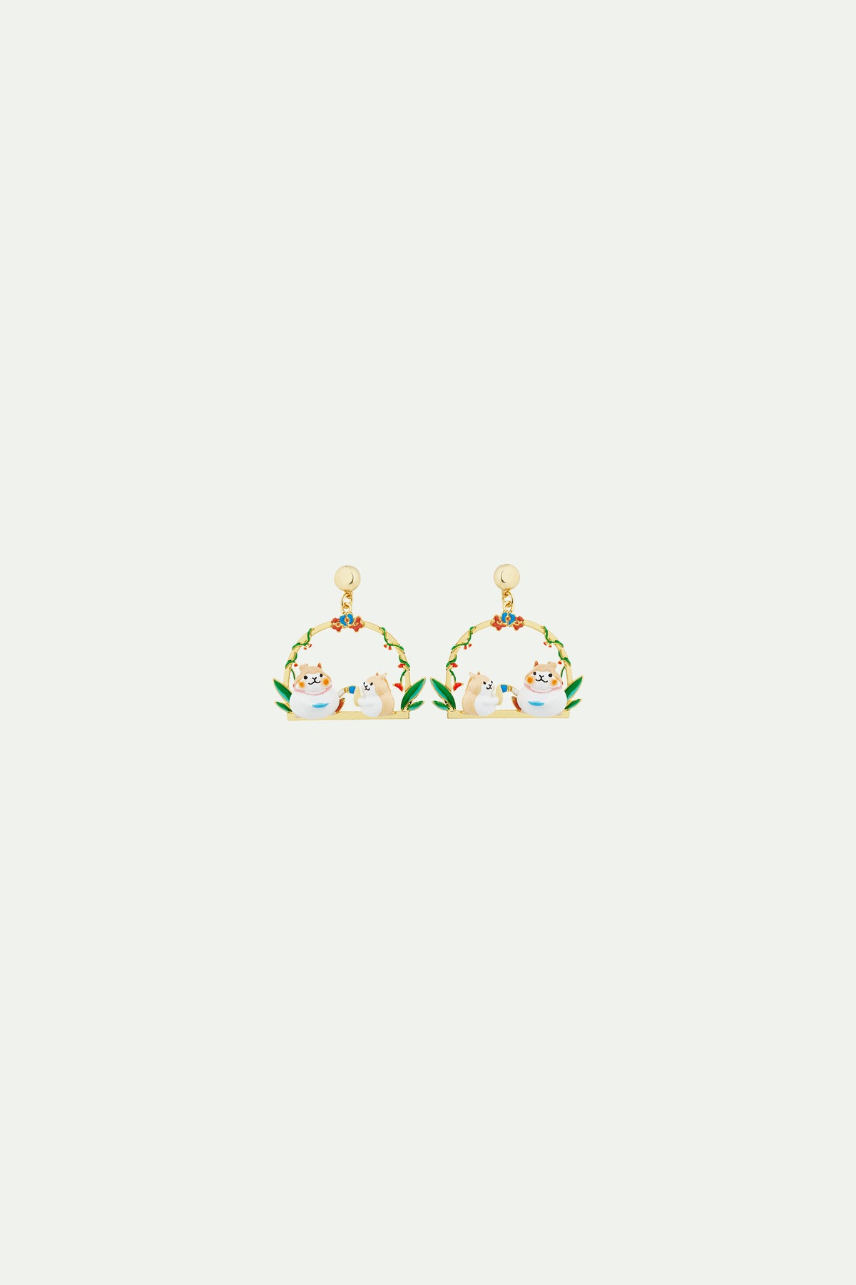 Boucles d'oreilles hamsters gourmands