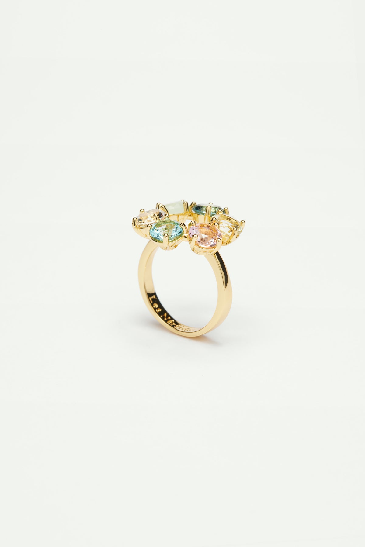Bague fine 6 pierres la diamantine acqua azzura
