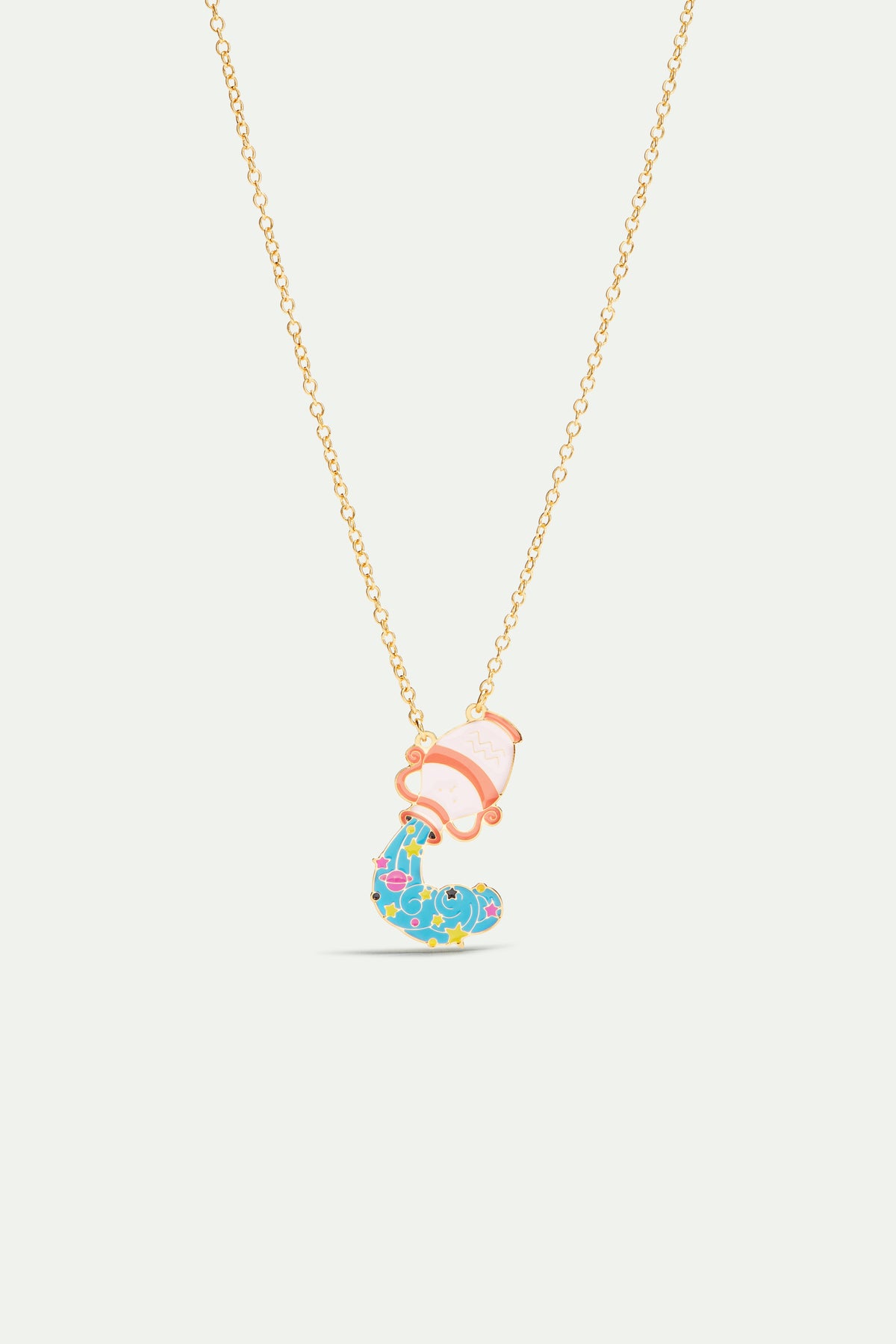 Collier pendentif signe astrologique du verseau