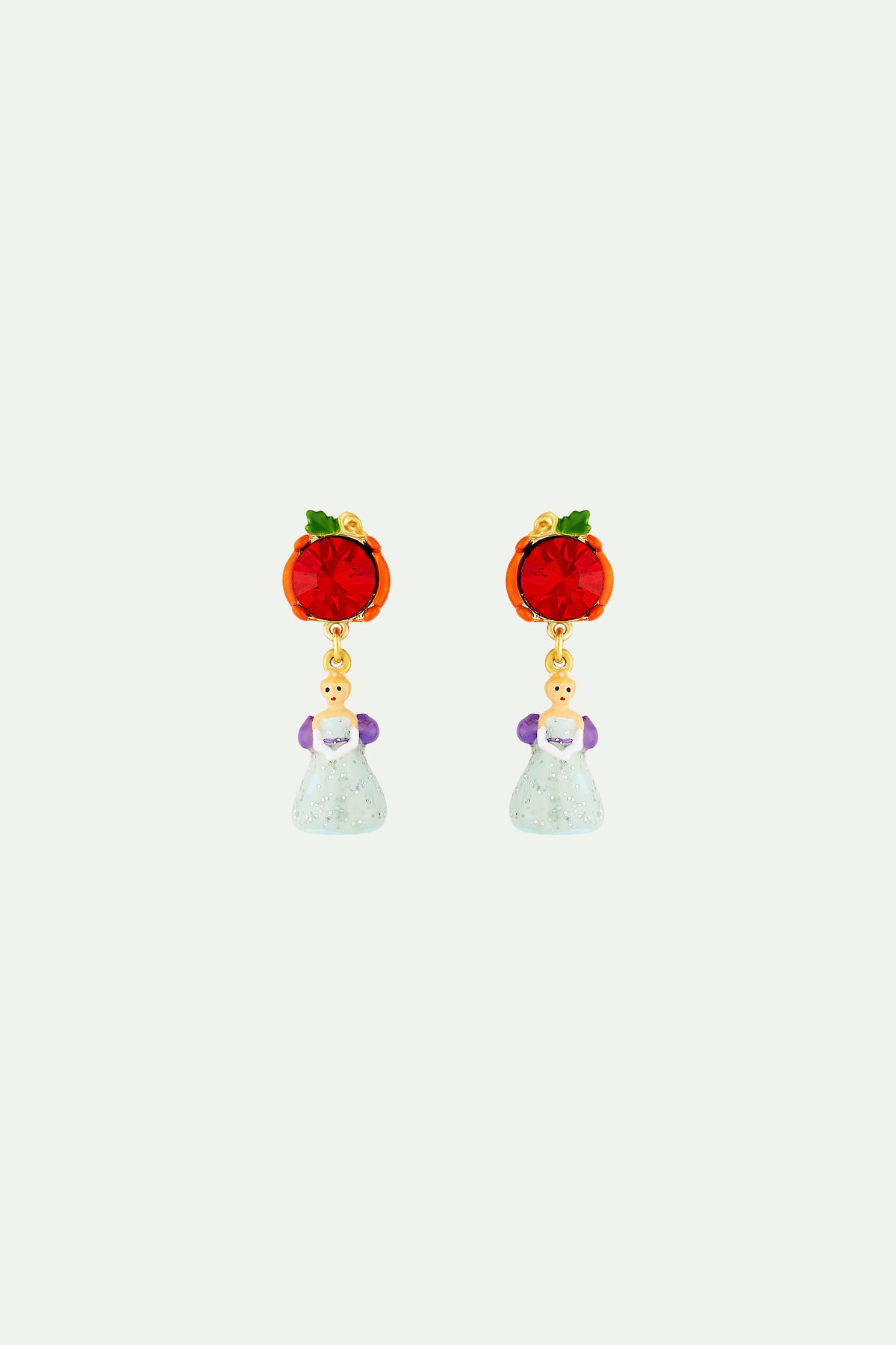 Boucles d'oreilles citrouille et cendrillon