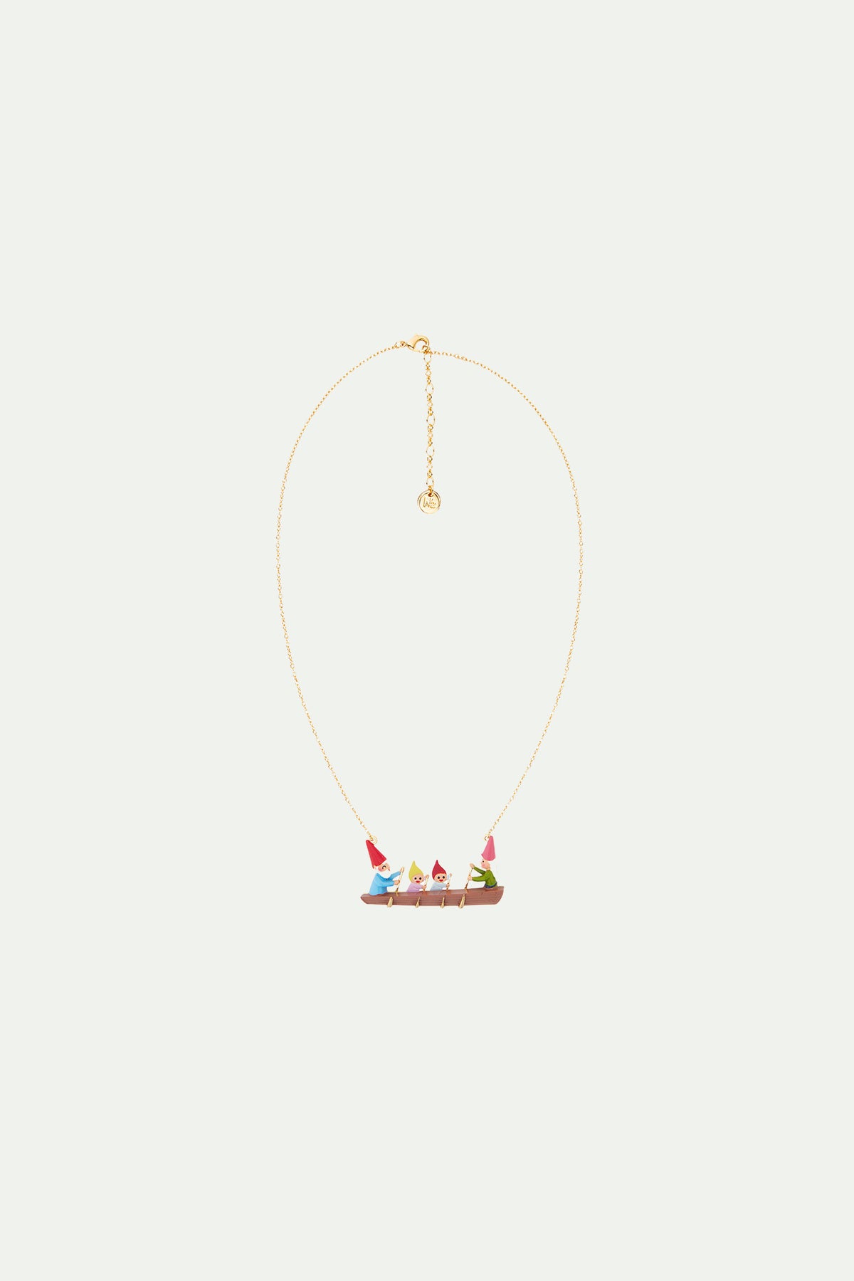 Collier plastron famille champimignon en pirogue
